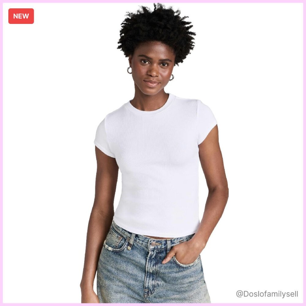 Ribbed Baby Tee Lightweight Jersey Y2k Chic Minimal Toddler Top